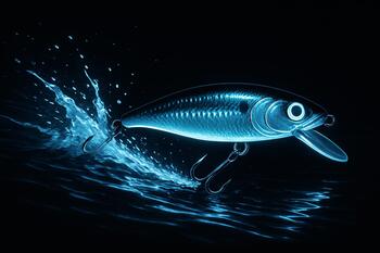 Minnow yemi su yüzeyinde bıraktığı iz